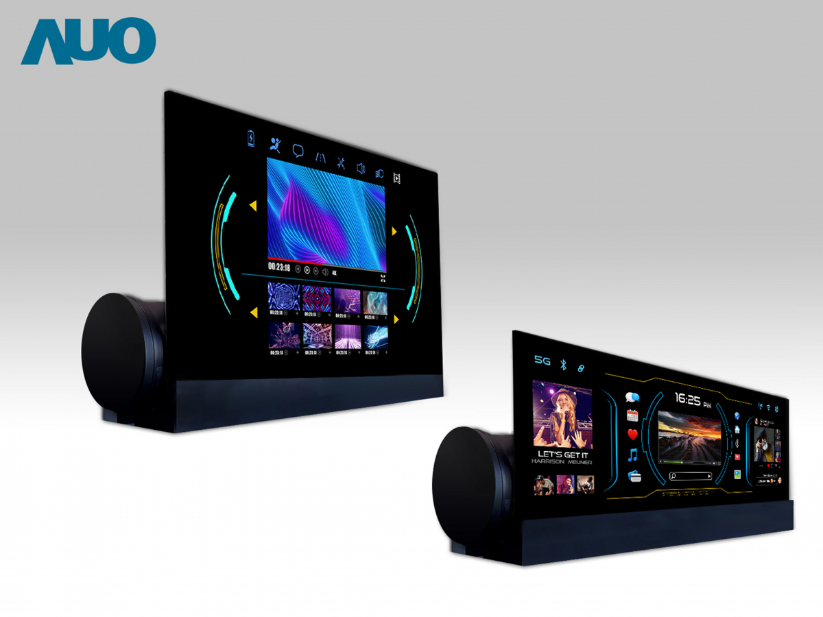 友達14.6吋可捲式Micro LED面板，導入車內資訊、影音娛樂及駕駛安全系統，翻轉智慧移動場域