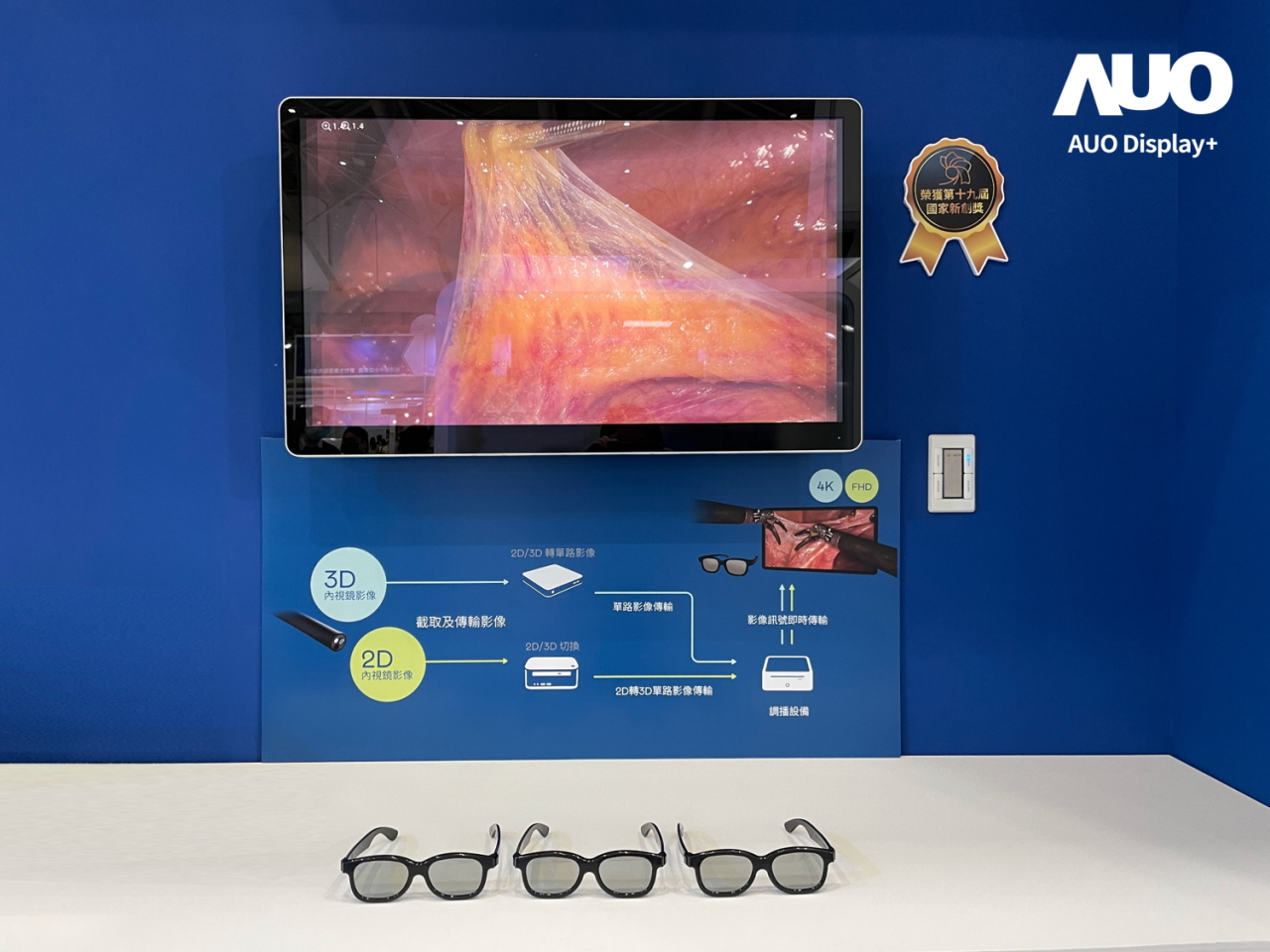 達擎寬視角3D醫療顯示器，協助醫護團隊成員於手術進行時，皆能看到一致性的3D影像，提高溝通效率，使手術更精準、快速完成達擎寬視角3D醫療顯示器，協助醫護團隊成員於手術進行時，皆能看到一致性的3D影像，提高溝通效率，使手術更精準、快速完成